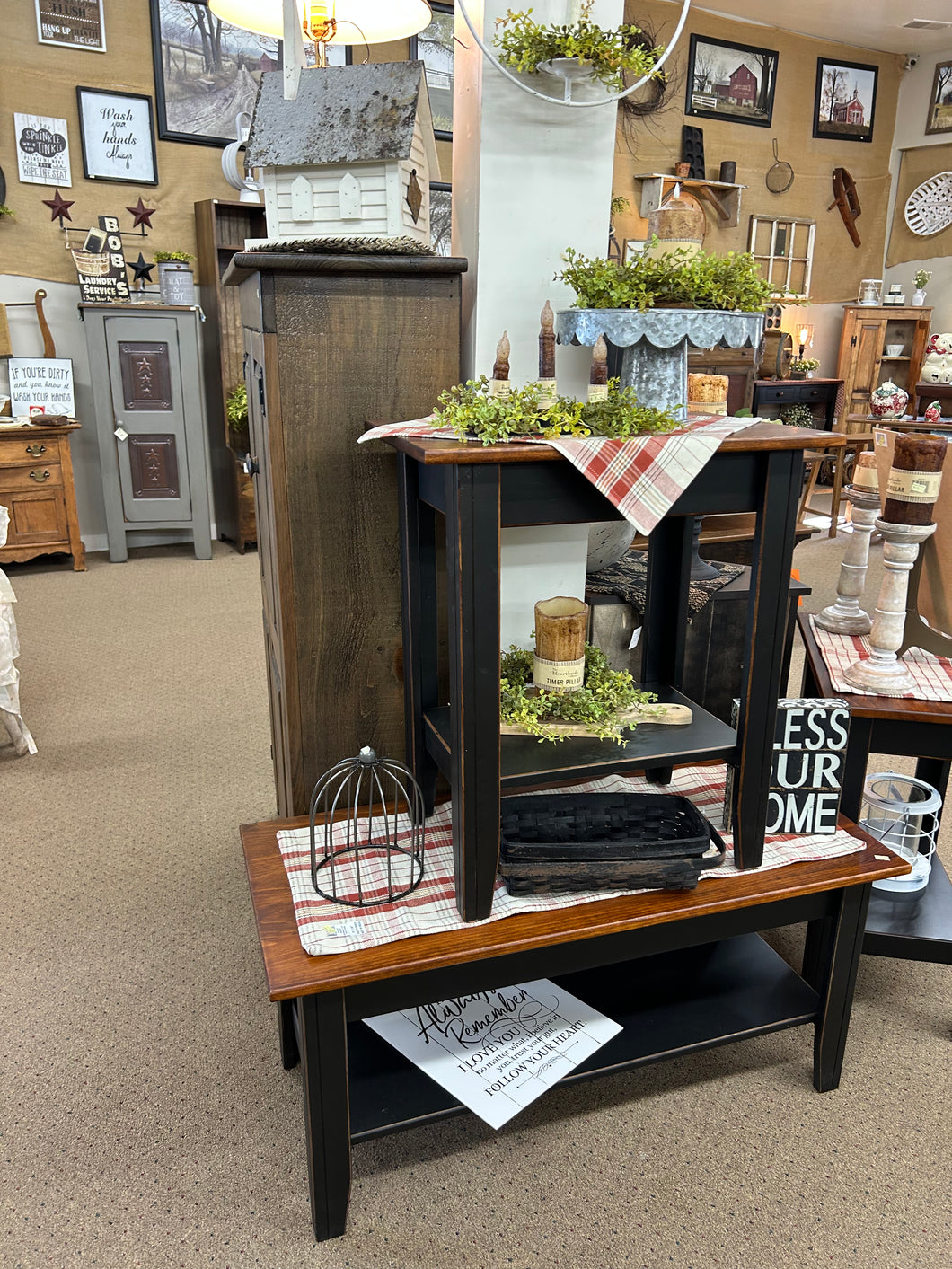 Black/Micheals Cherry Coffee Table