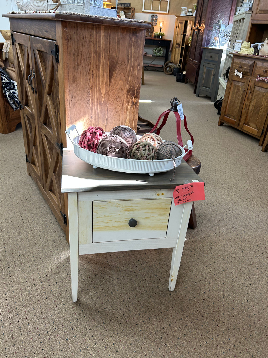 White/Gray Window Chest
