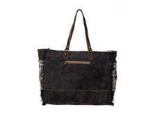 Load image into Gallery viewer, Rosalinda Cross Stitched Weekender Bag
