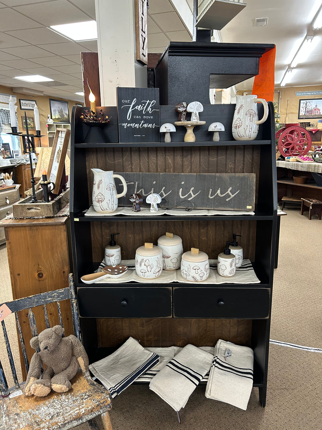 Black/Stain Large Bookcase