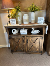 Load image into Gallery viewer, Double Barn Door Cabinet w/Opening

