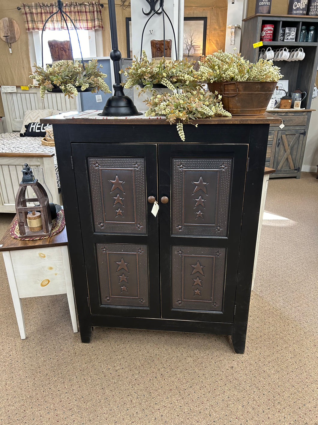 Black/Stain Small Pie Safe