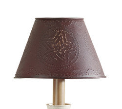 Red Metal Star 12” lamp shade