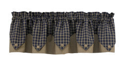 Sturbridge Navy Lined Valance